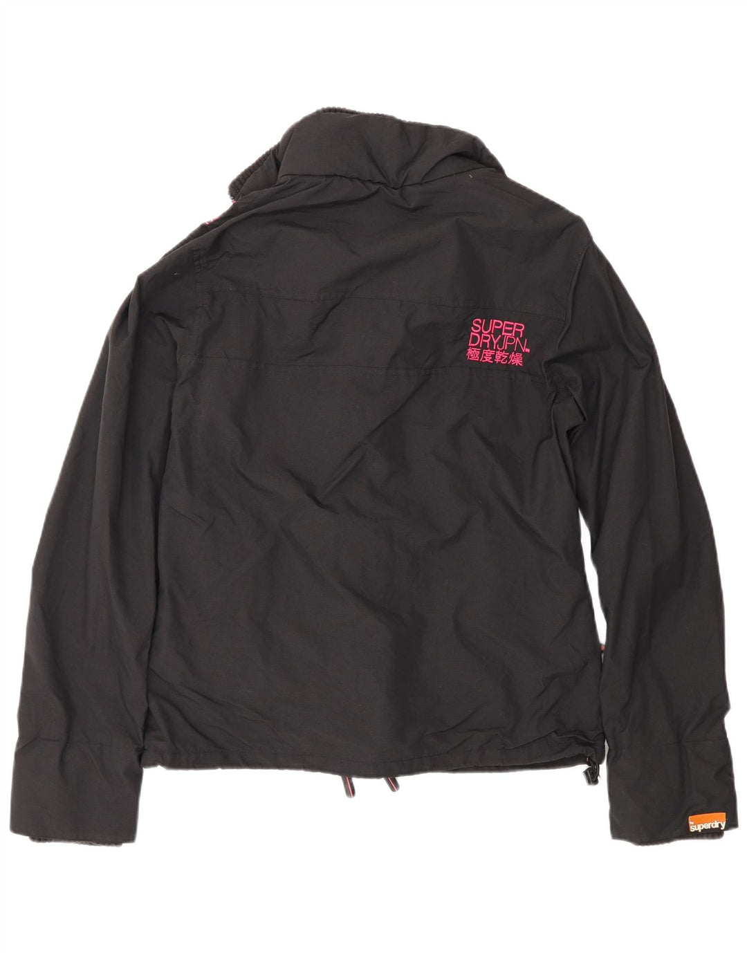 Женская ветровка стандартного кроя Superdry UK 16, большой черный нейлон