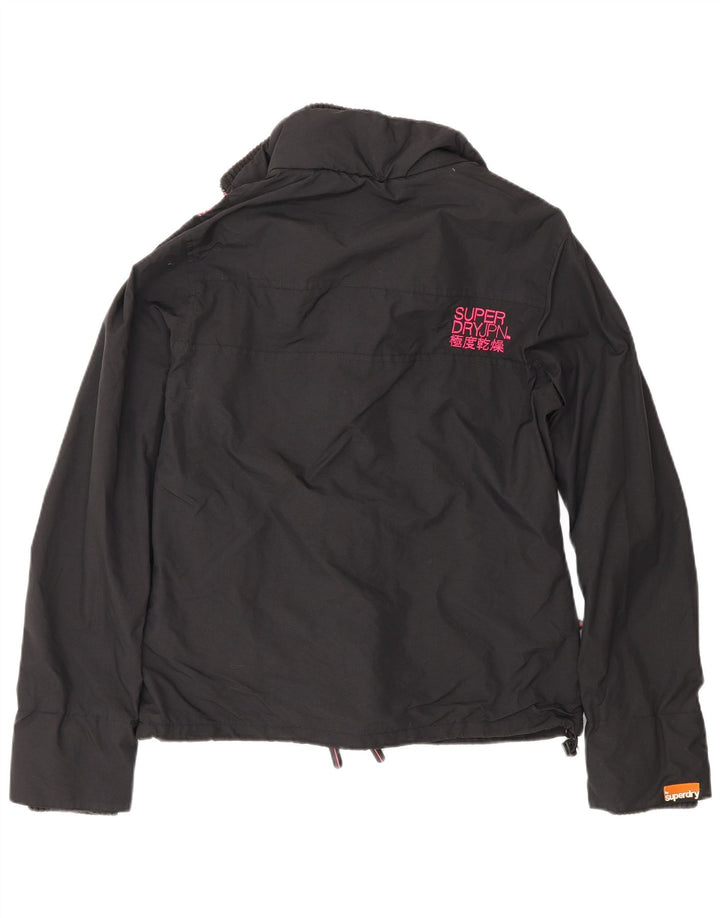 Женская ветровка стандартного кроя Superdry UK 16, большой черный нейлон