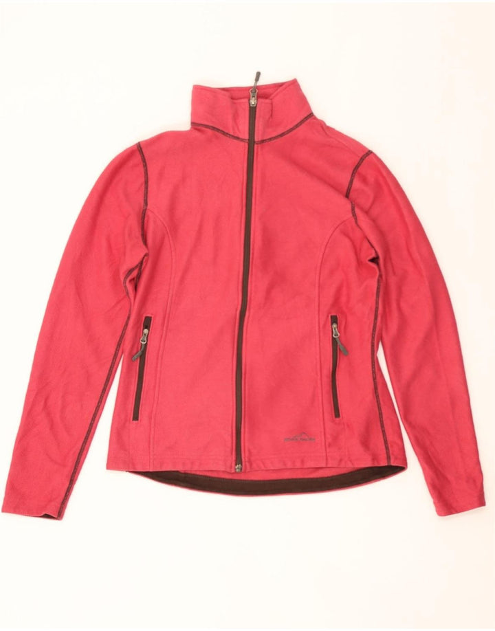 EDDIE BAUER Womens Tracksuit Top Jacket UK 14 Medium Pink Polyester Vintage Eddie Bauer and Second-Hand Eddie Bauer from Messina Hembry 