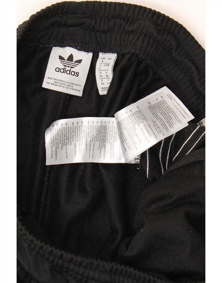 Женские спортивные брюки Adidas UK 8, маленькие черные из полиэстера