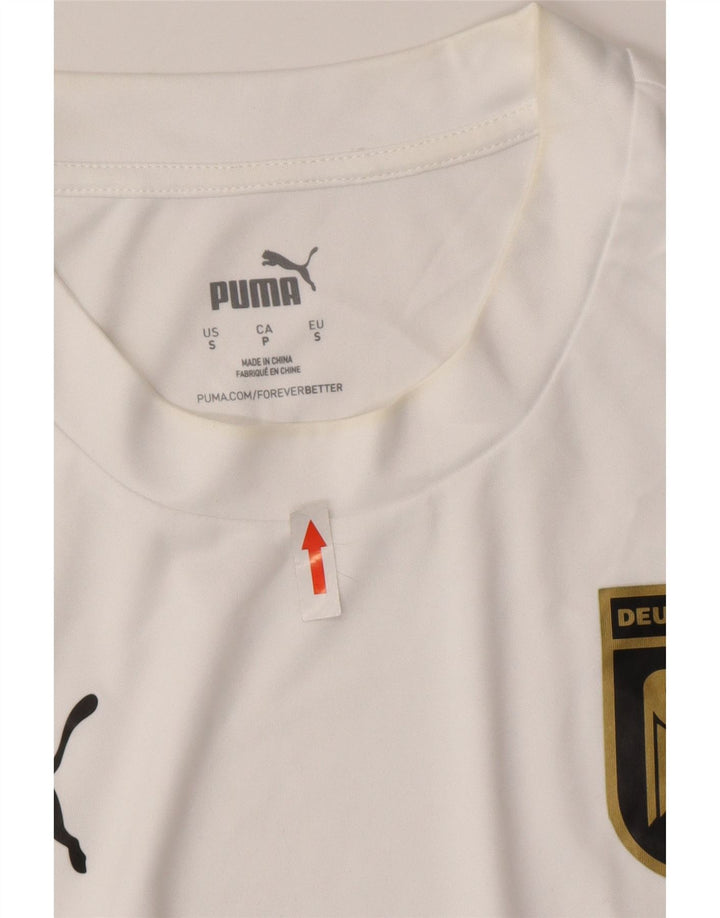 Мужская футболка Puma Deutshland с рисунком, маленькая белая полосатая футболка из полиэстера