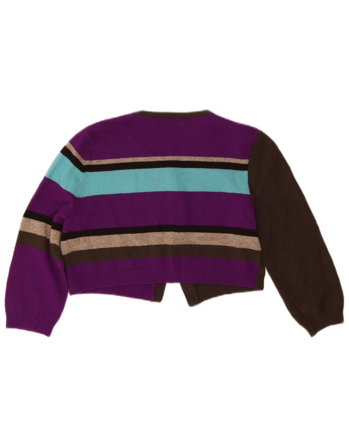 Женский кардиган с рукавом 3/4 Benetton UK 12, средний разноцветный