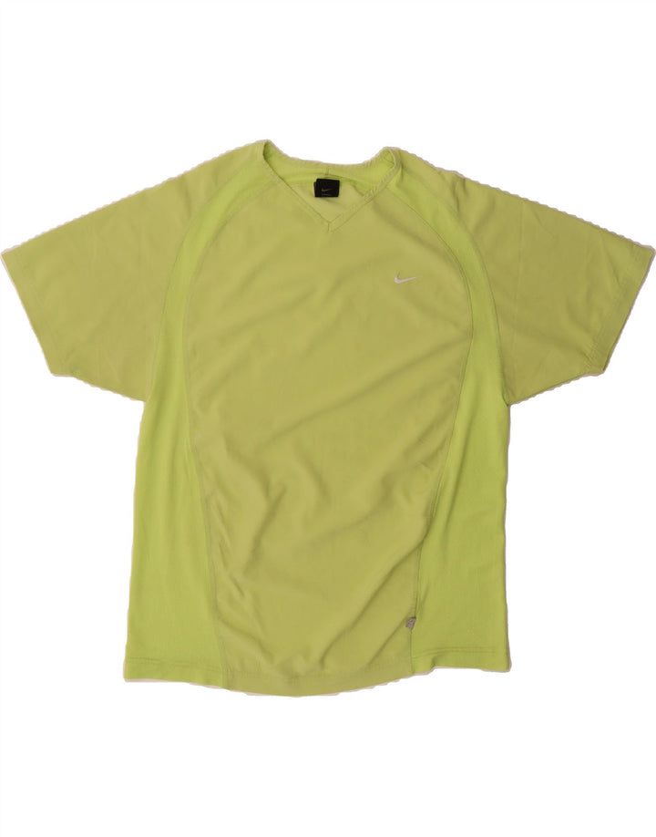 NIKE Boys Dri Fit T-Shirt Top 15-16 Years Green Vintage Nike and Second-Hand Nike from Messina Hembry 