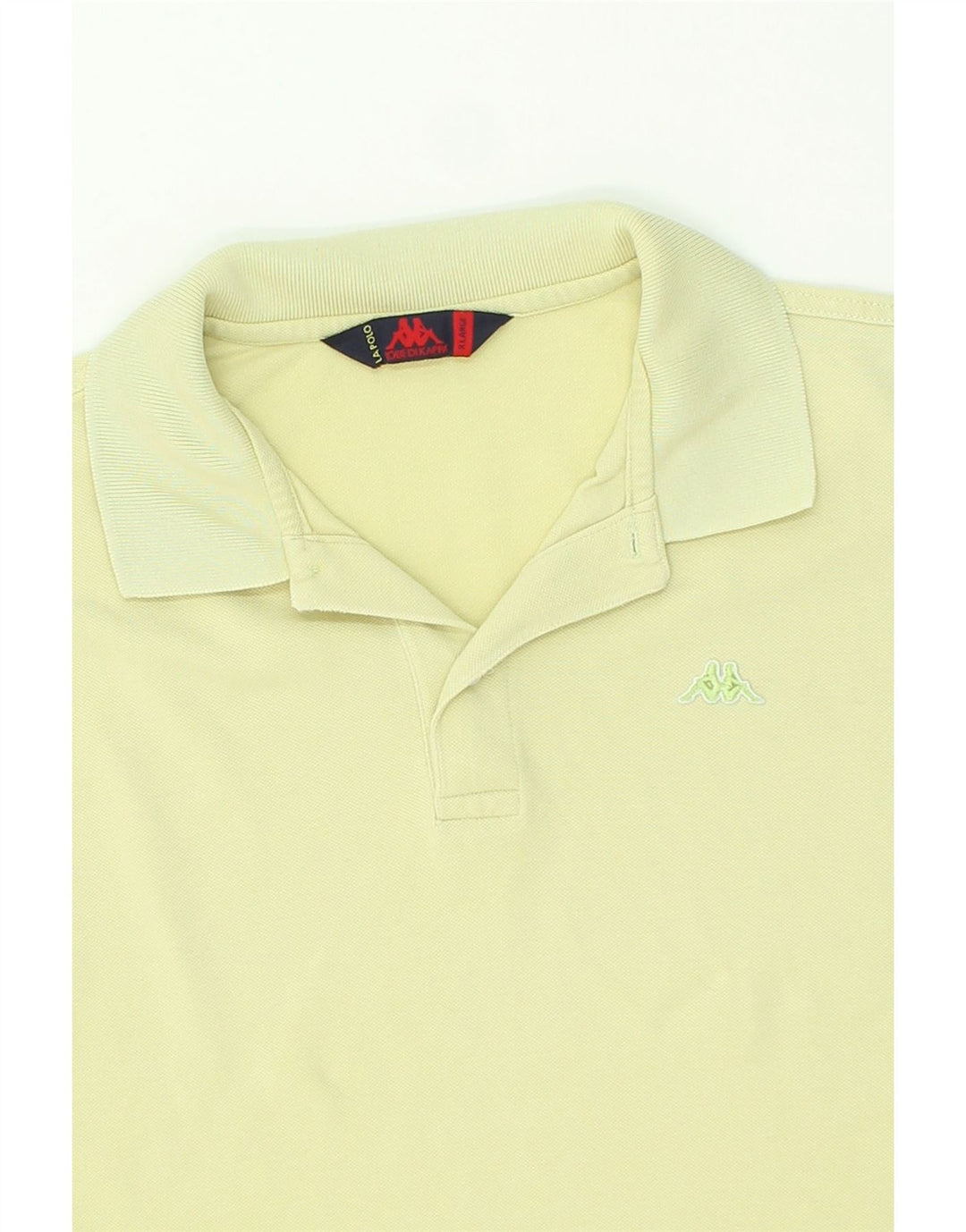 KAPPA Mens Polo Shirt XL Yellow Cotton Vintage Kappa and Second-Hand Kappa from Messina Hembry 