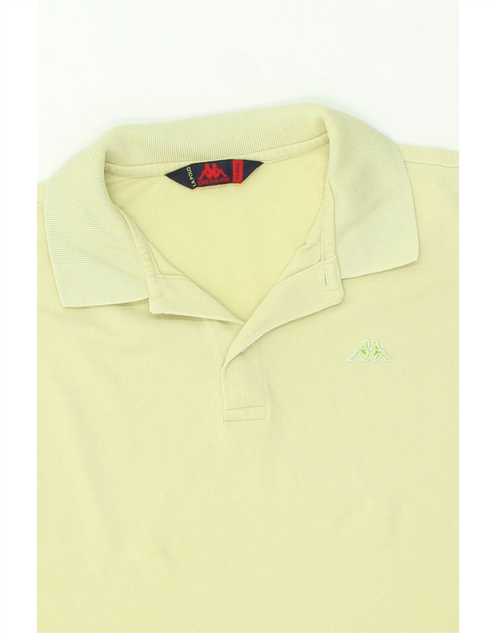 KAPPA Mens Polo Shirt XL Yellow Cotton Vintage Kappa and Second-Hand Kappa from Messina Hembry 