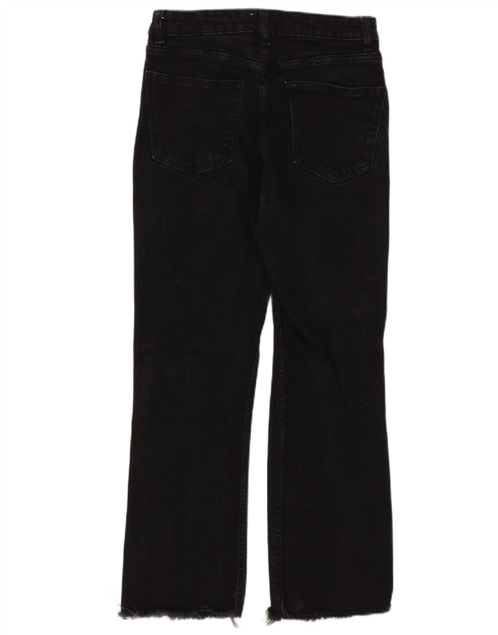 Женские прямые джинсы Zara EU 38, маленькие W28 L25, черный хлопок