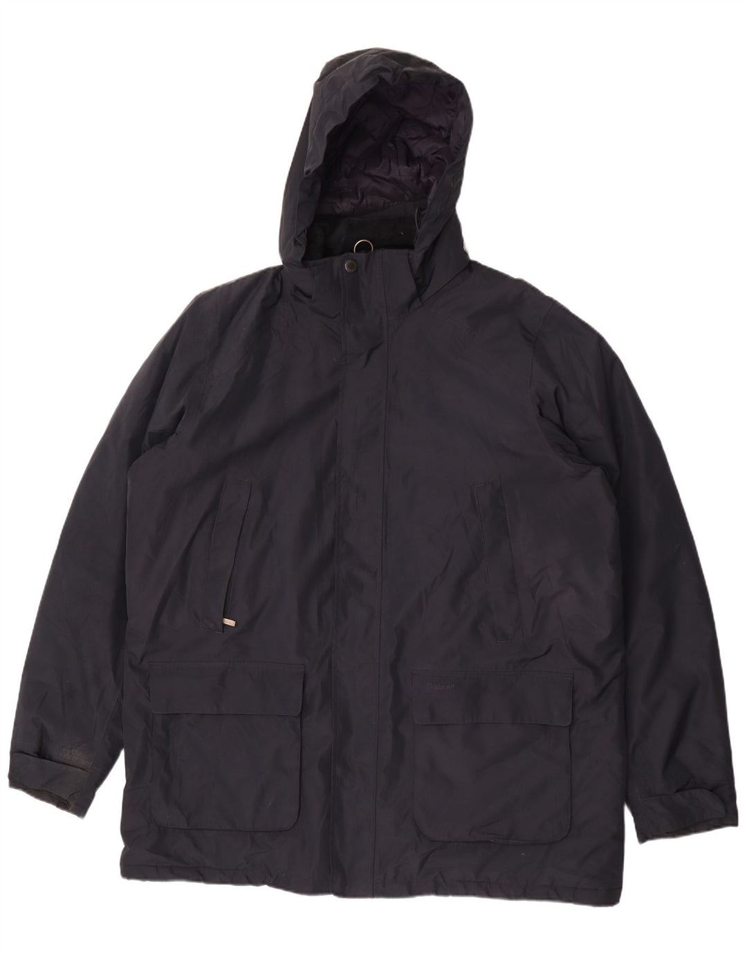 Мужская ветровка с капюшоном Barbour UK 44 2XL Темно-синий полиэстер