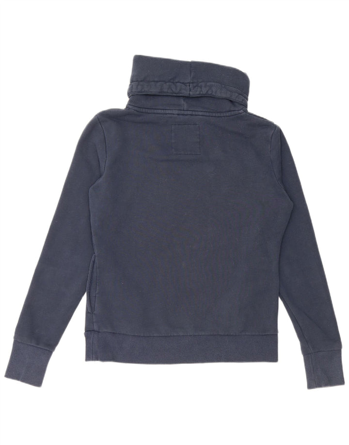 SUPERDRY Женский свободный свитер с рисунком UK 10, маленький темно-синий