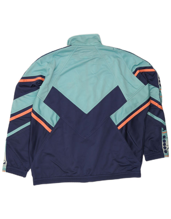 Мужской спортивный костюм Diadora с графическим рисунком UK 48 2XL Синий с цветными блоками
