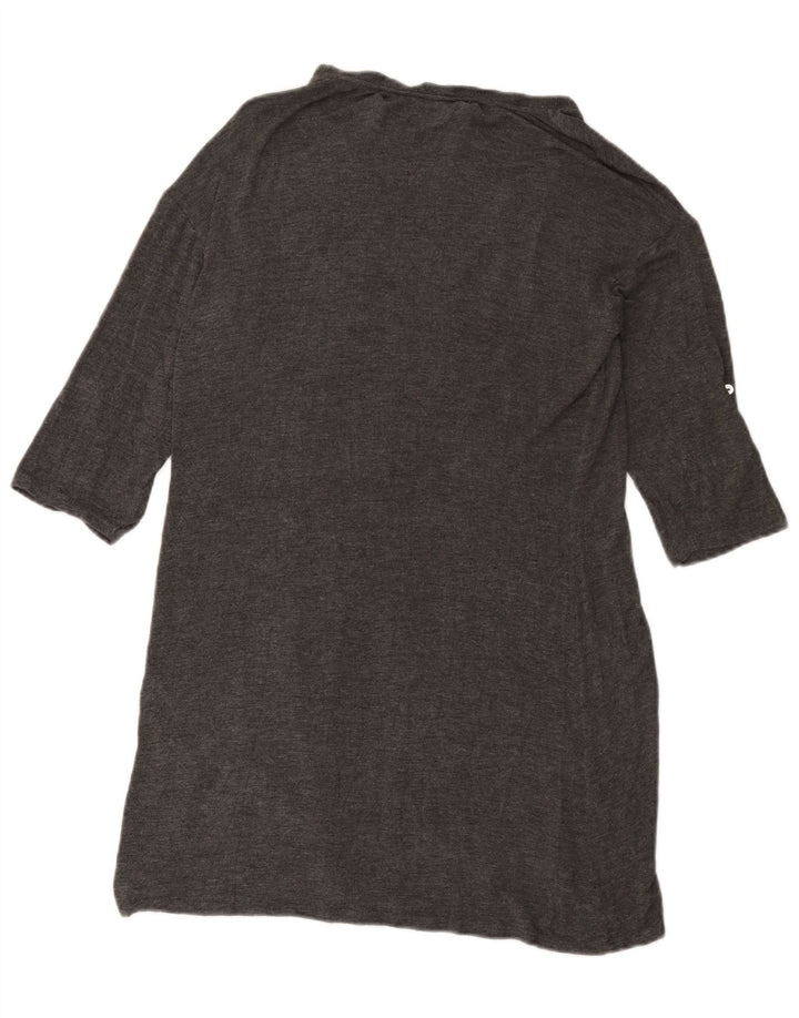 Женское базовое платье с рукавом 3/4 Zara UK 14, большой размер, серая вискоза