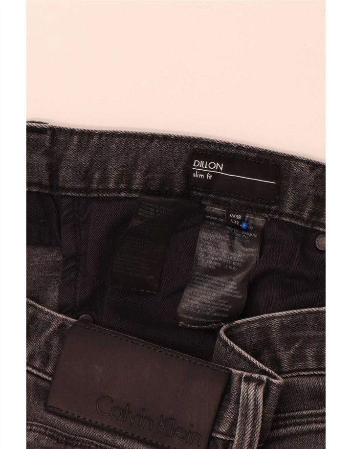 Мужские джинсы Dillon Slim от Calvin Klein W38 L32, серый хлопок