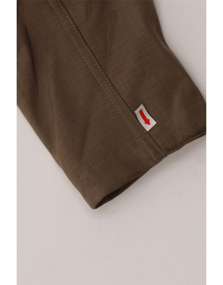 Женская ветровка с капюшоном EDDIE BAUER UK 16, большая, бежевый, полиэстер