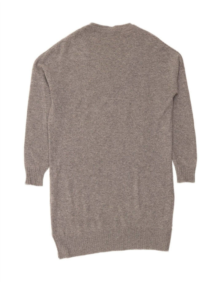 MAX & CO. Womens Jumper Dress UK 14 Medium Grey Vintage Max & Co. and Second-Hand Max & Co. from Messina Hembry 