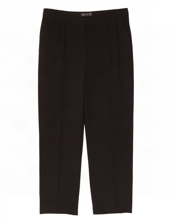Женские прямые капри Marks & Spencer UK 14, большие W30 L23, черные