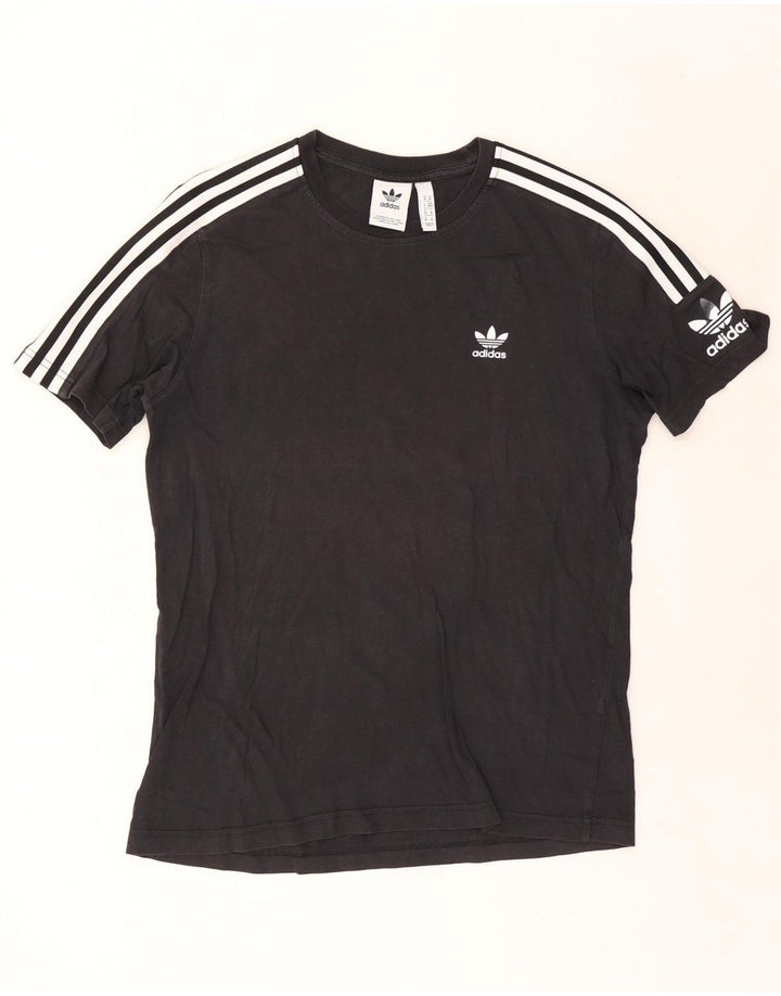 Мужская футболка с рисунком Adidas Top Medium Black Cotton