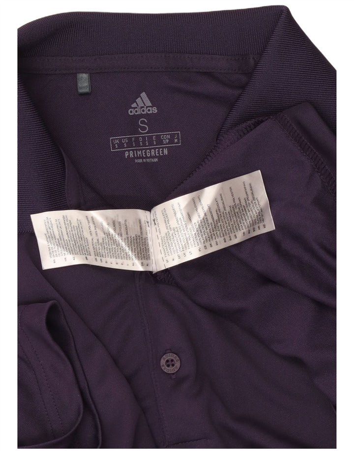 Мужская рубашка-поло ADIDAS Primegreen, маленький фиолетовый полиэстер