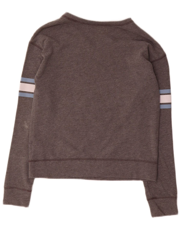 Женский свитер с рисунком Hollister UK 6 XS Серый с цветными блоками