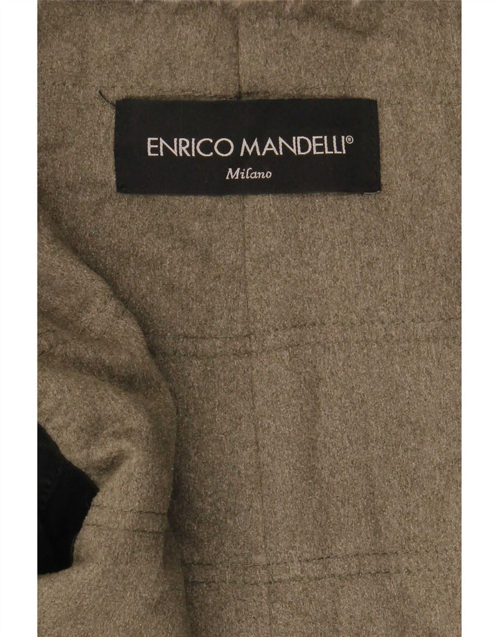 Мужская кожаная куртка Enrico Mandelli UK 42 XL черная