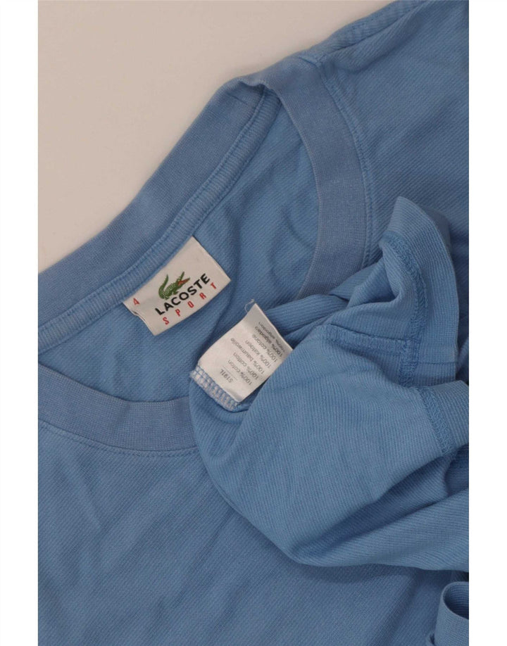 Мужская футболка Lacoste, размер 4, средний синий хлопок