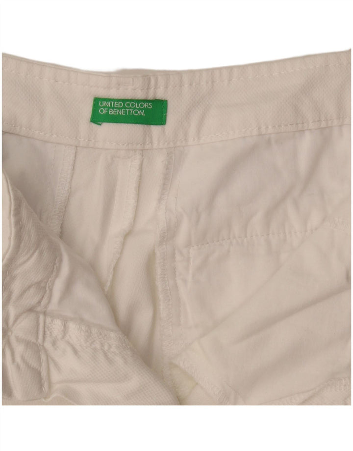 Женские узкие брюки чинос Benetton W29 L26 белые