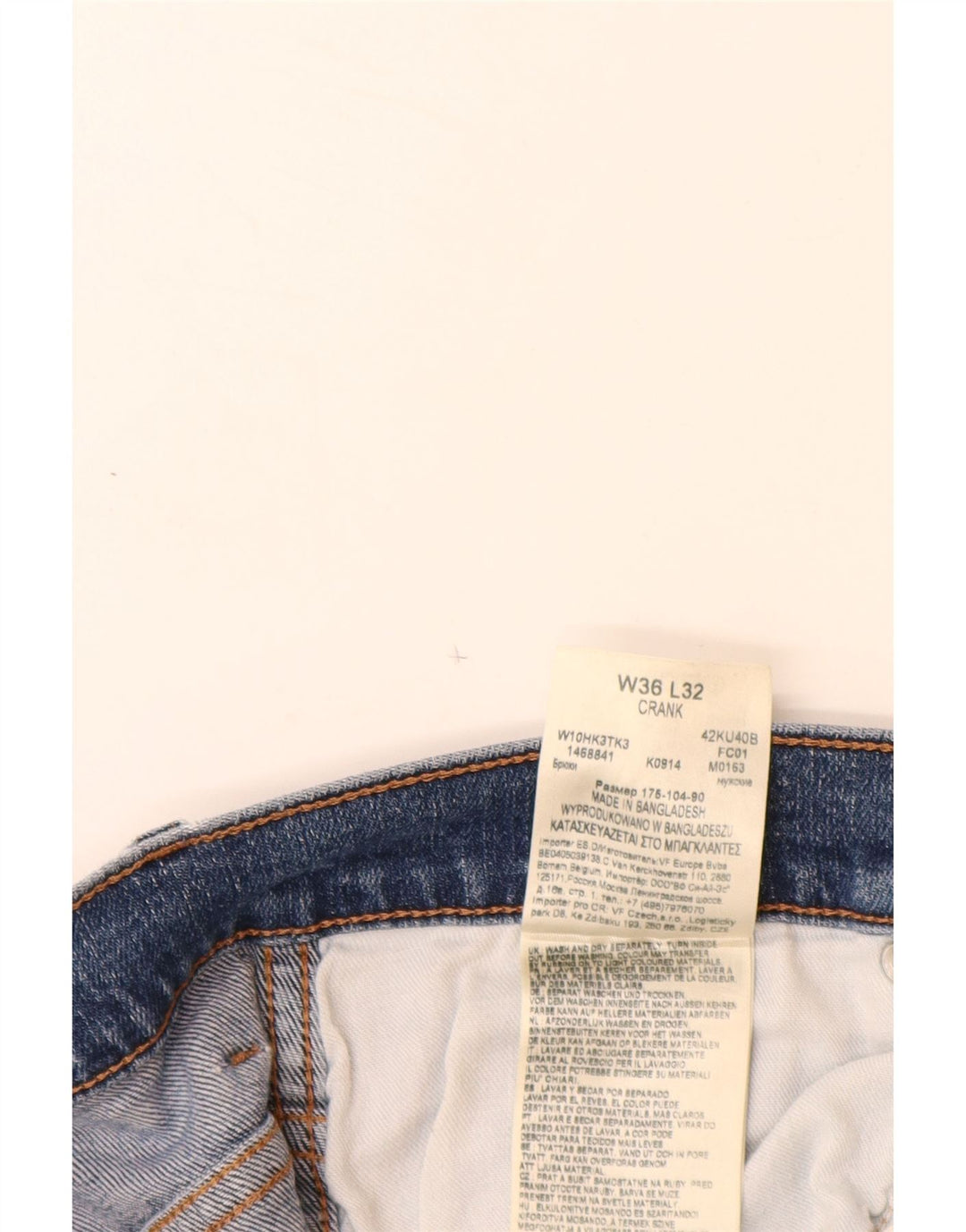 Женские прямые джинсы WRANGLER W36 L32, синий хлопок