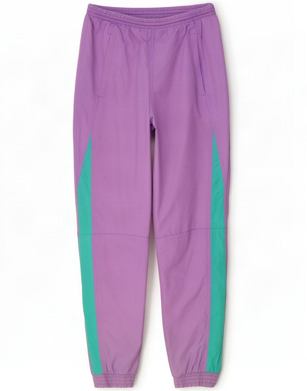 Golden Cup Womens Tracksuit Trousers Joggers UK 10 Small Purple Colourblock