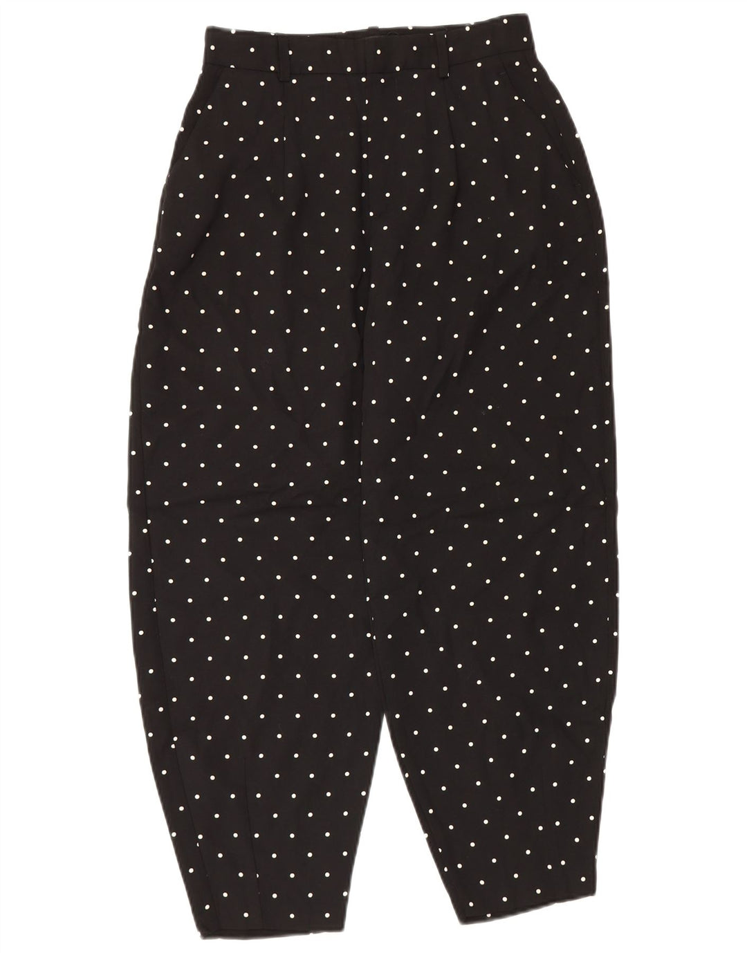 Женские брюки-шаровары Zara, маленькие W26 L26, черные в горошек
