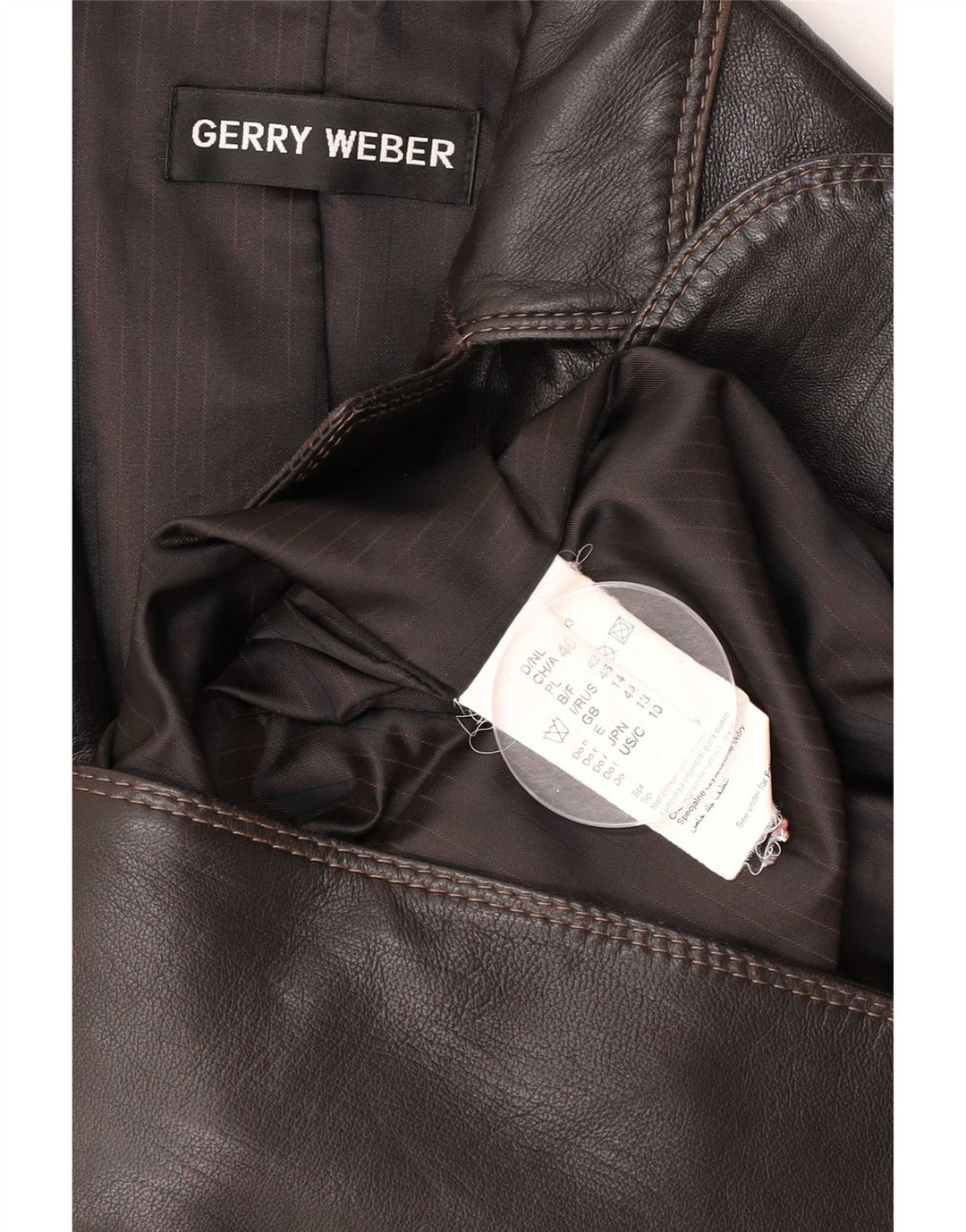 Женский пиджак на двух пуговицах Gerry Weber UK 14, средний коричневый цвет