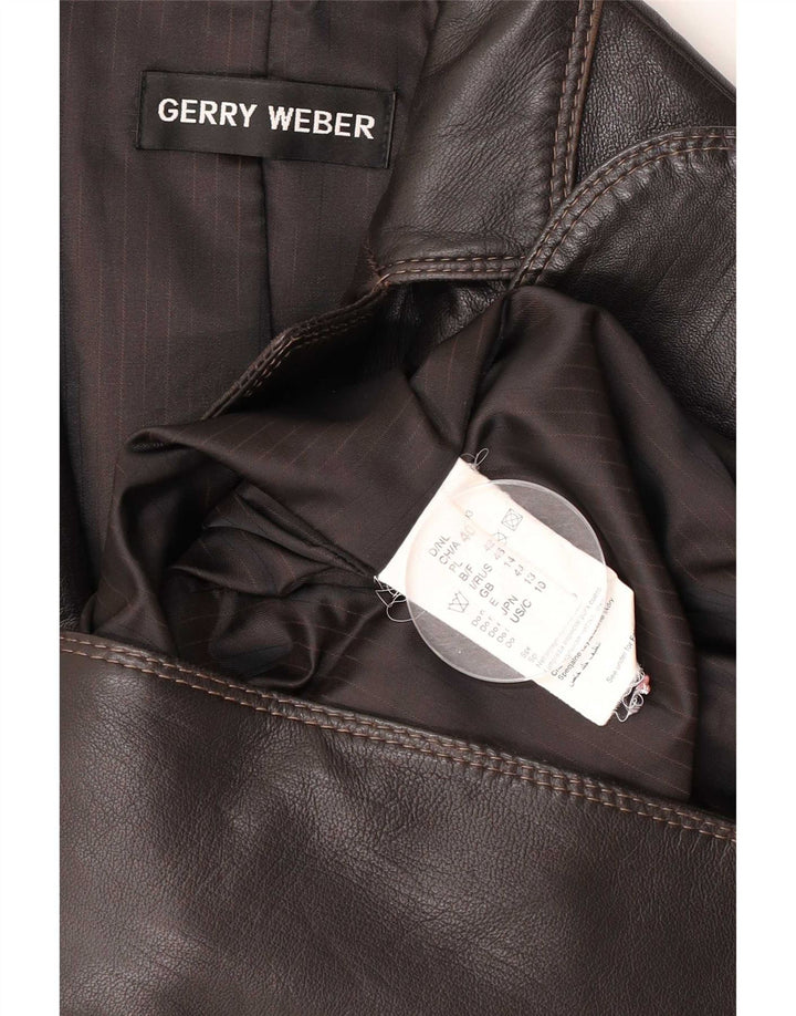 Женский пиджак на двух пуговицах Gerry Weber UK 14, средний коричневый цвет