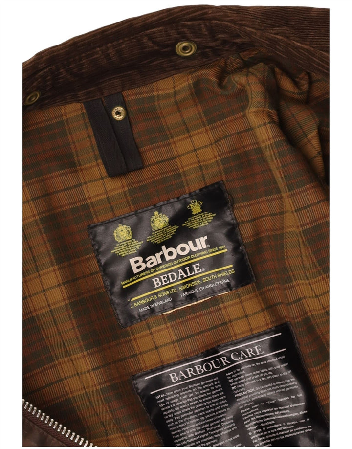 Мужская куртка из вощеного хлопка BARBOUR Bedale UK 38 средний коричневый