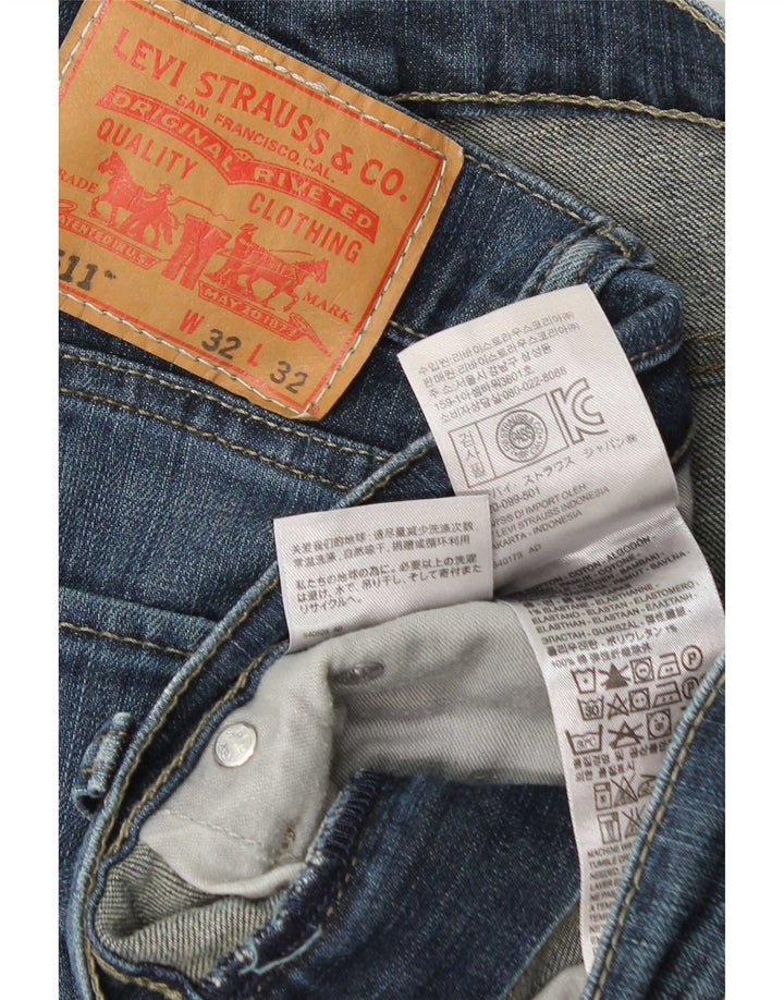 Мужские джинсы Levi's Slim 511 W32 L32 синие, хлопок