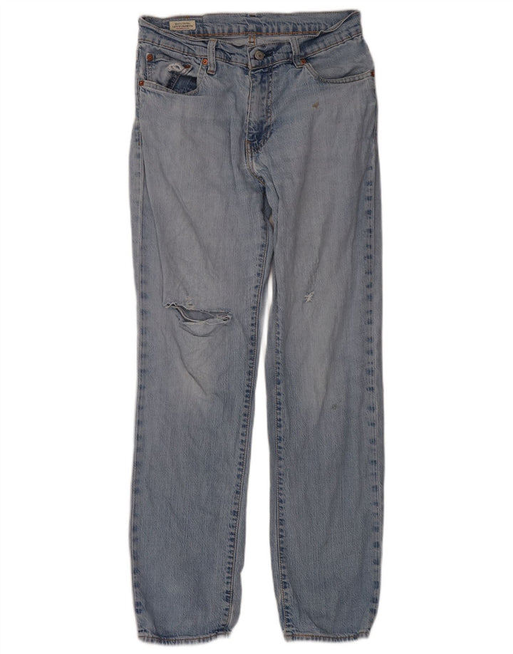 Мужские потертые прямые джинсы Levi's W32 L32, синий хлопок