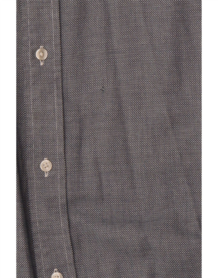 TOMMY HILFIGER Мужская рубашка стандартного кроя XL, хлопковая серая пятнистая ткань