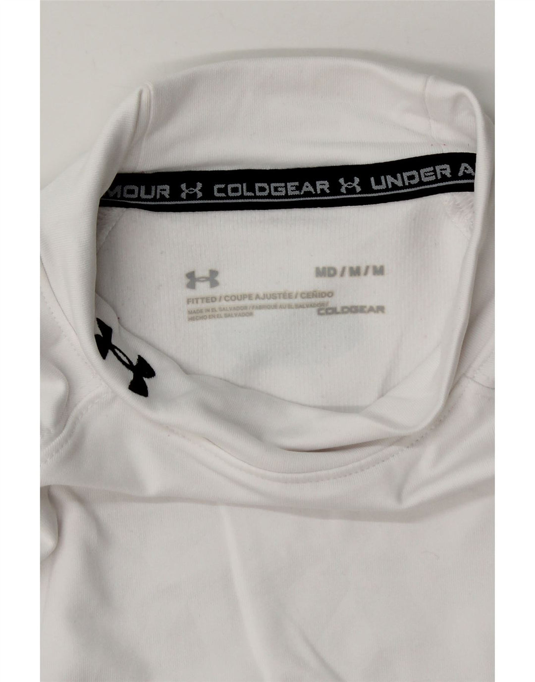 Мужской топ Cold Gear Under Armour с длинными рукавами, средний белый полиэстер