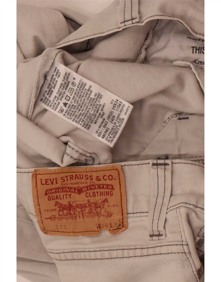 Мужские джинсы Levi's 511 Slim W34 L34 Серые хлопковые