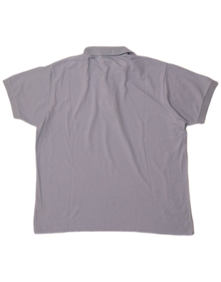 Мужская рубашка поло Lacoste Classic Fit, размер 7, 2XL, синяя, хлопок