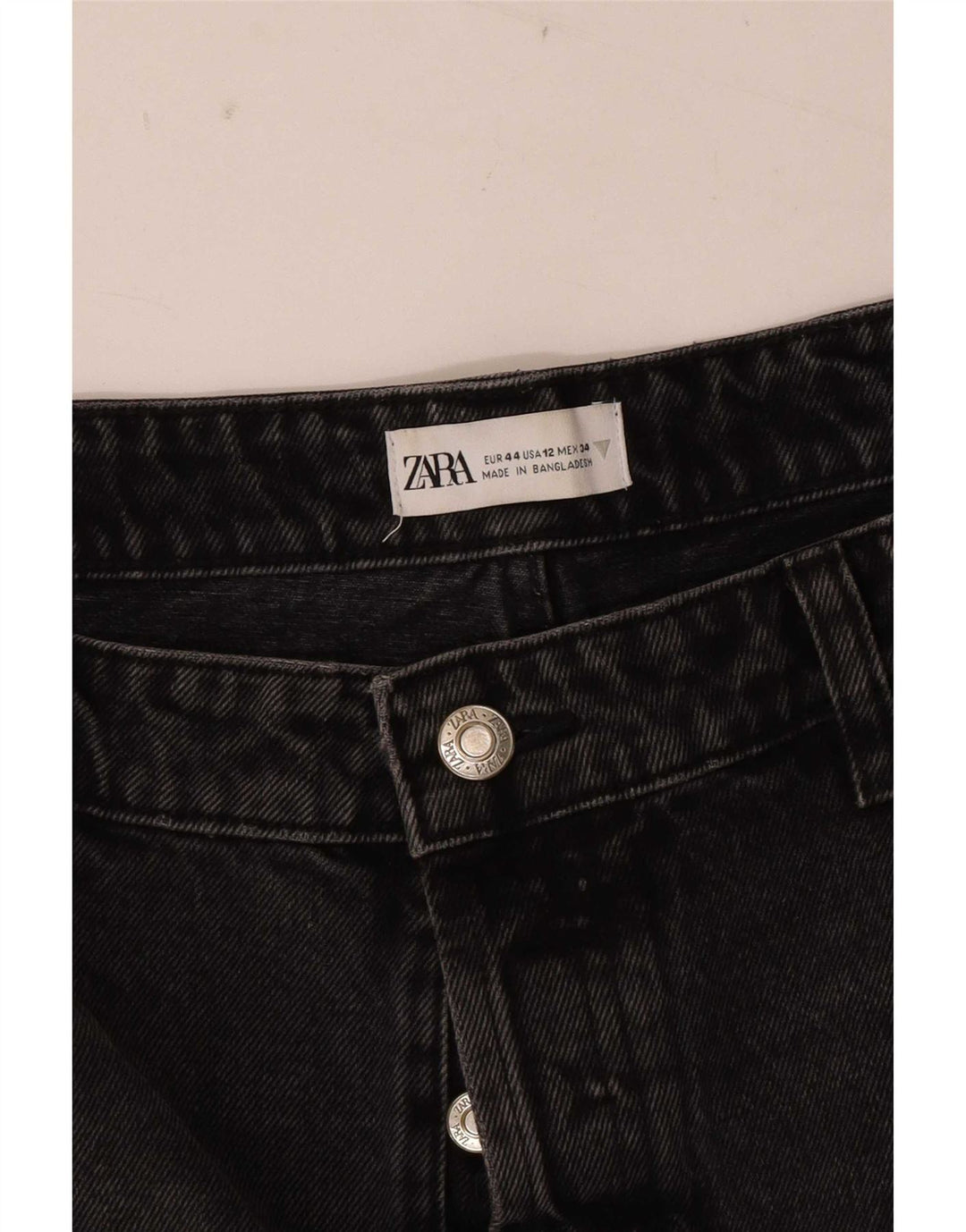 Женские джинсовые шорты Zara EU 44 XL W34, черные