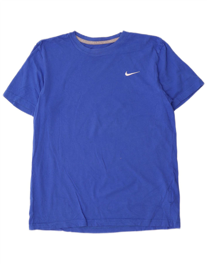 Мужская футболка обычного кроя Nike, большой синий хлопок