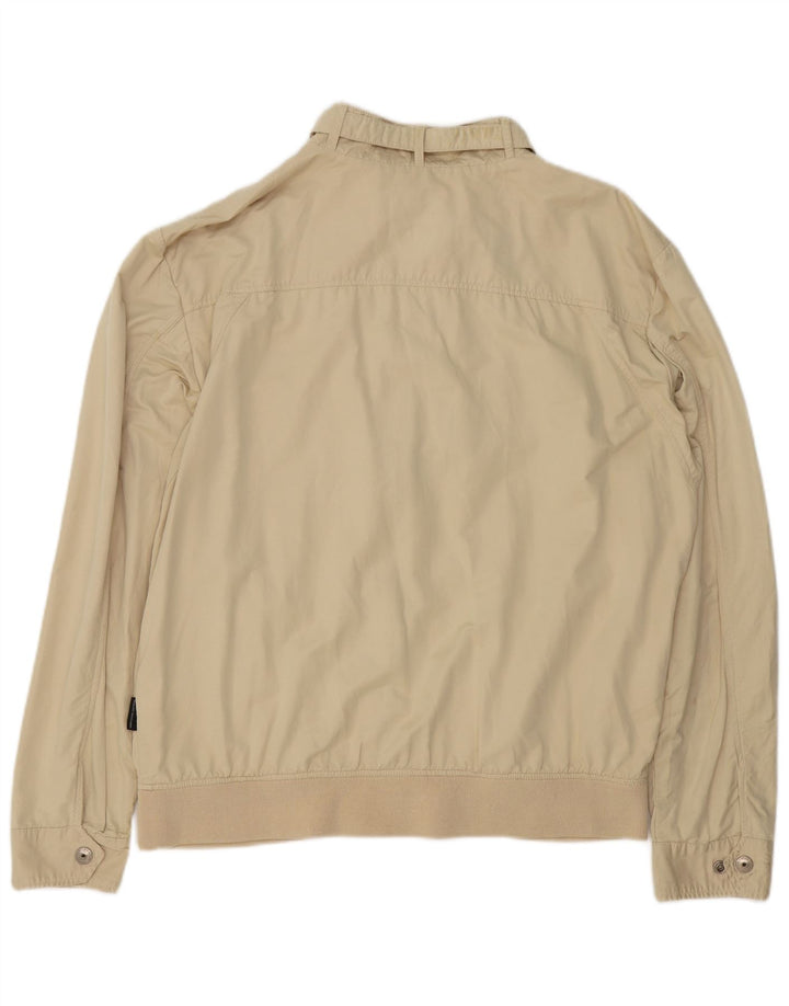 Мужская куртка-бомбер Sergio Tacchini UK 44 2XL, бежевый хлопок