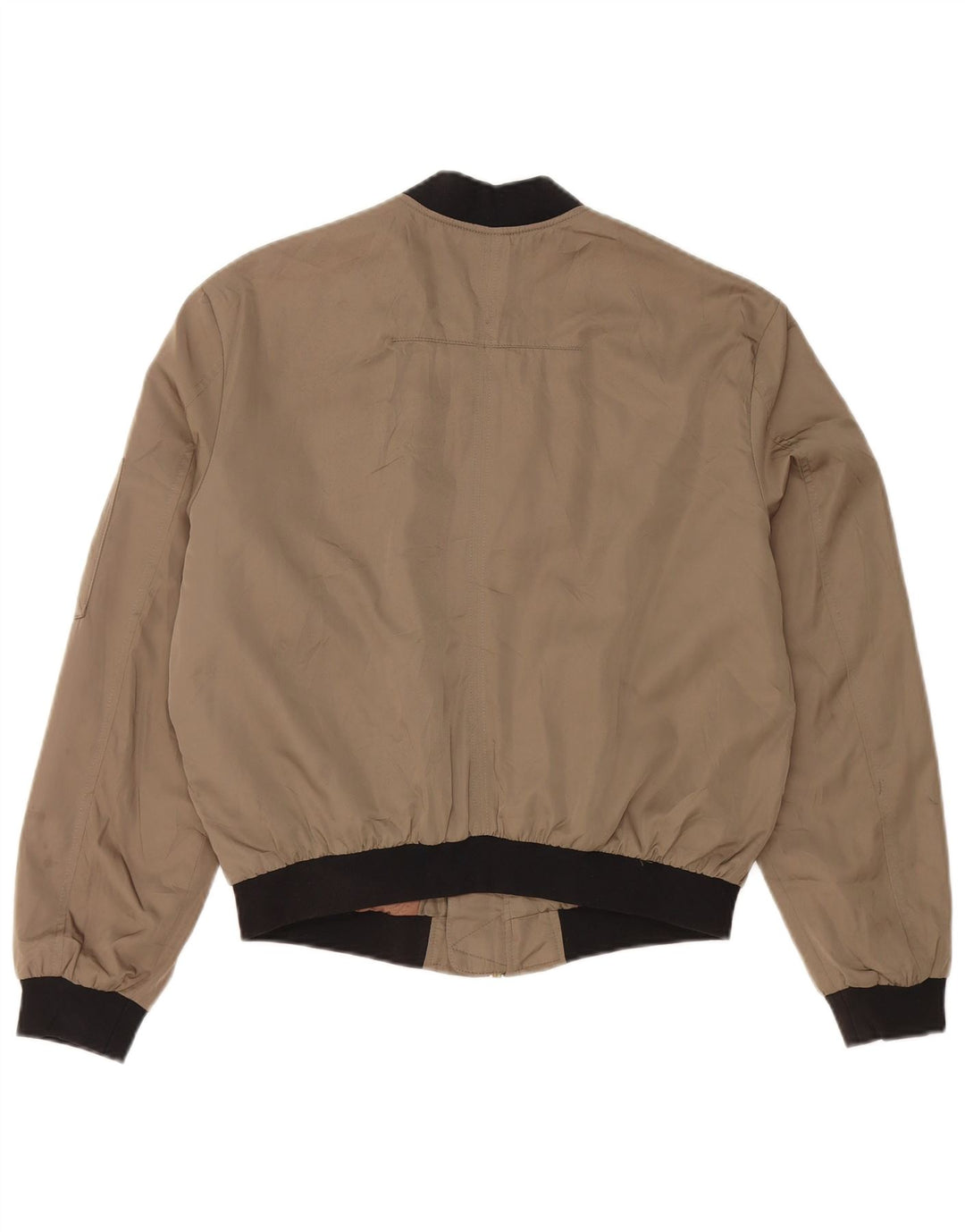 Женский бомбер оверсайз ZARA UK 10, маленький зеленый хлопок