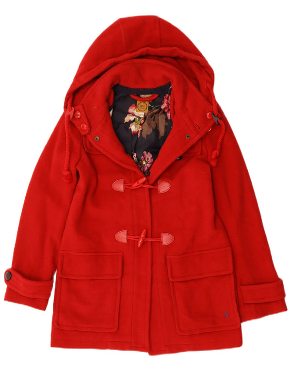 Женский дафлкот оверсайз с капюшоном Joules UK 6 XS, красная шерсть