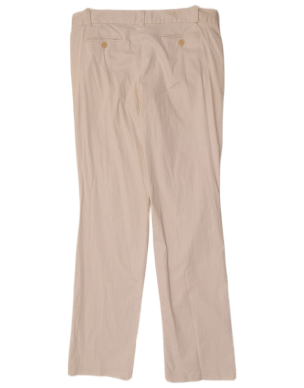 Женские брюки чинос Zara Bootcut EU 44 XL W34 L35, белый хлопок