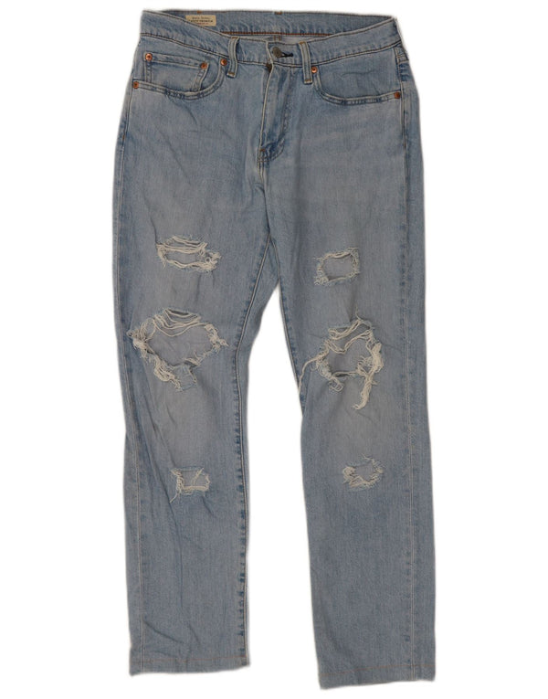 Мужские потертые узкие джинсы Levi's 511 W31 L29 синие