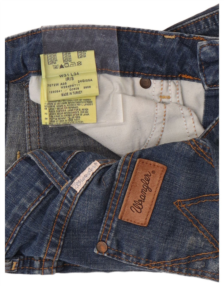 Мужские джинсовые шорты Wrangler Iris W31, средний синий хлопок
