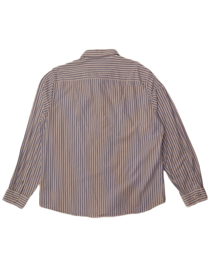 Crew Clothing Мужская приталенная рубашка 2XL из хлопка в белую полоску