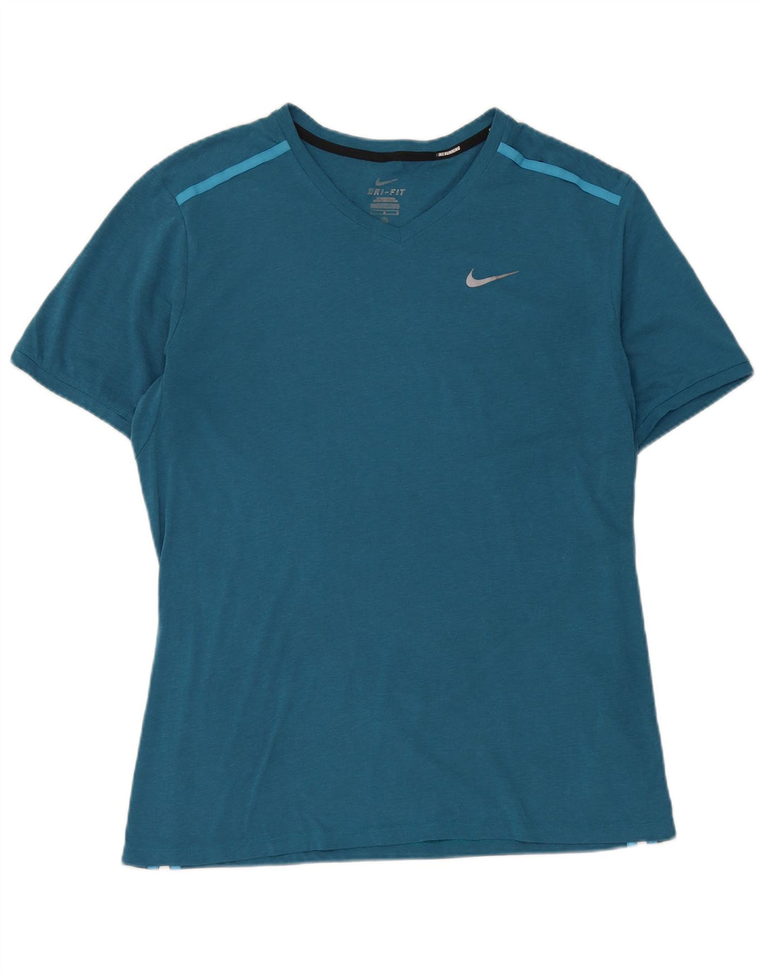 Мужская футболка Nike Dri Fit, большой синий полиэстер