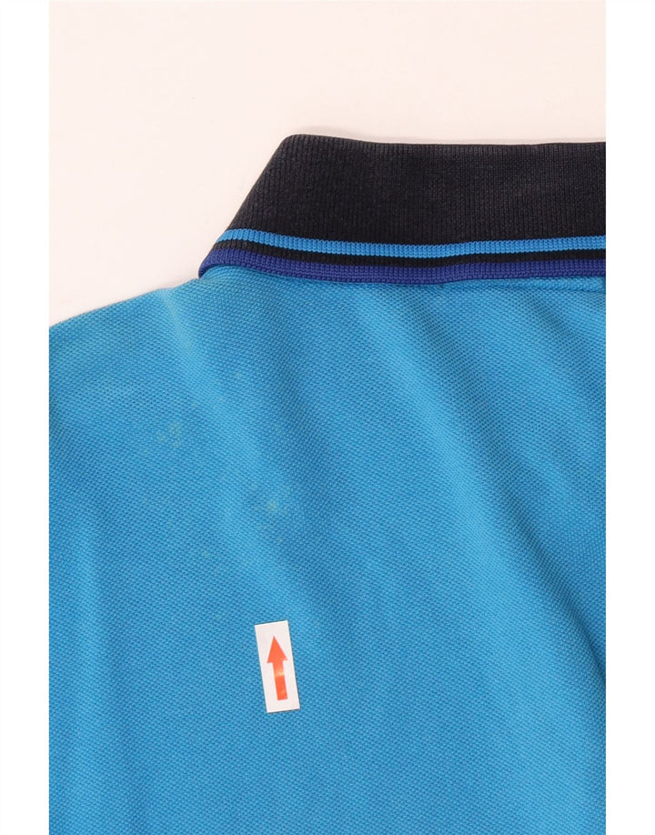 Мужская рубашка поло Fred Perry, хлопок среднего синего цвета