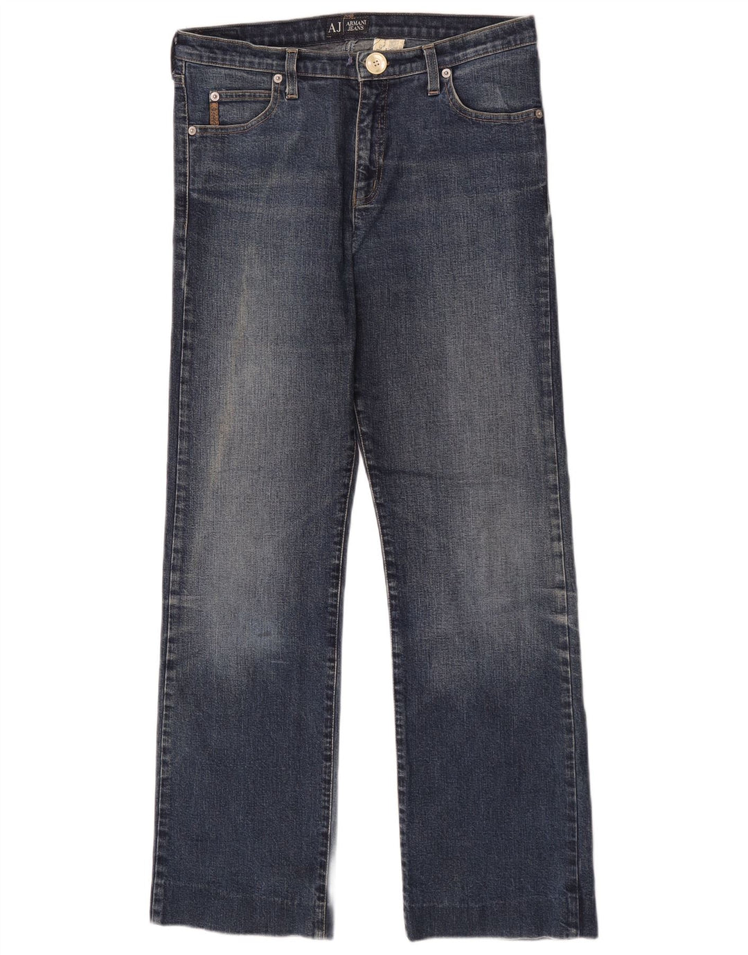 Женские прямые джинсы Armani W29 L29 синие, хлопок