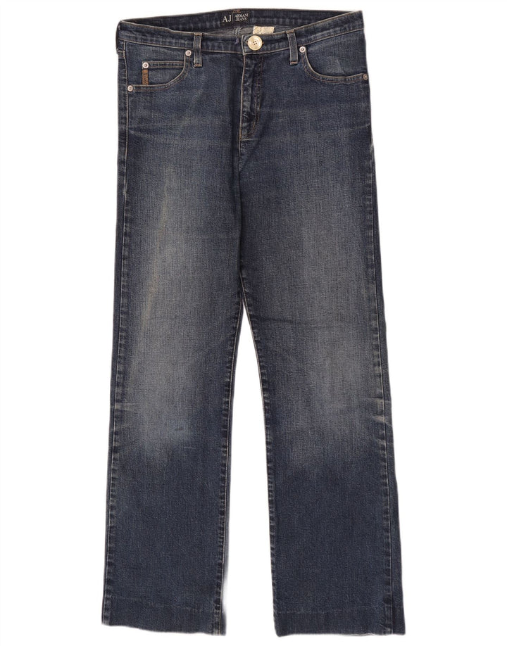 Женские прямые джинсы Armani W29 L29 синие, хлопок