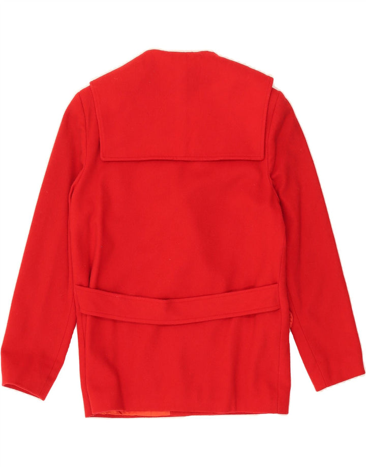 RELDAN Womens Double Breasted Blazer Jacket UK 10 Small  Red Classic Vintage Reldan and Second-Hand Reldan from Messina Hembry 